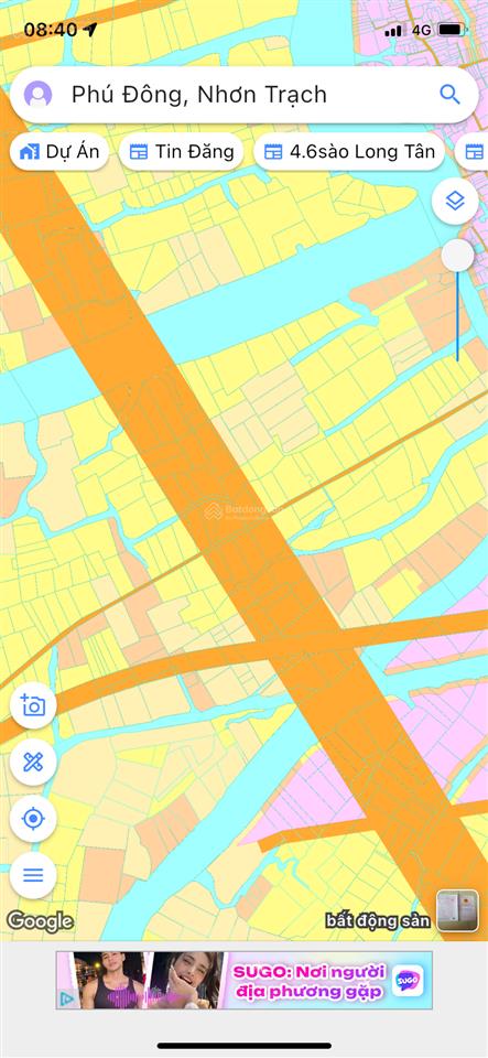 Bán 1000m2 đất nông nghiệp xã phú đông, nhơn trạch, đồng nai