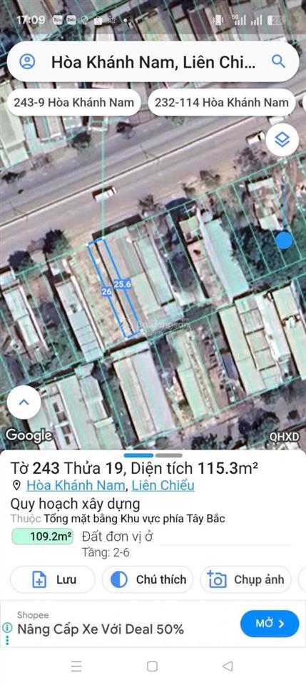 Chính chủ gửi bán lô đất đẹp khu hoà khánh diện tích
112 phẩy 5 mét ngang 4 mét 5 dài 25 m