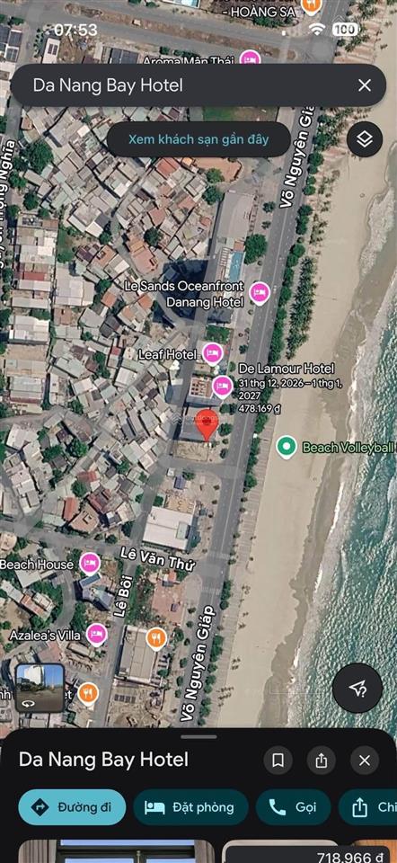 Đất biển sau mặt tiền võ nguyên giáp. đất 87,7m2, mặt kiệt bê tông 3,6m, khu mân thái, sơn trà