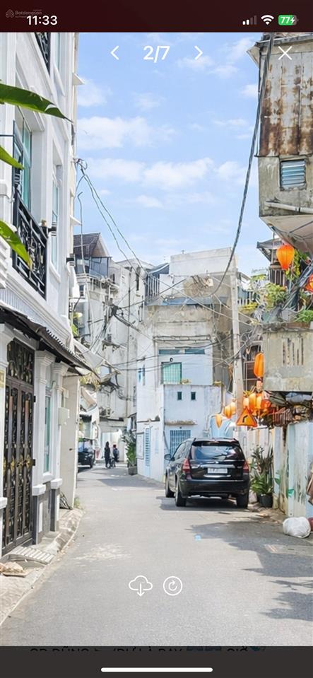 Nhà chính chủ sát mặt tiền bạch đằng chợ bà chiểu 42 m² 3 tầng btct sân thượng nở hậu 4 pn chỉ 6