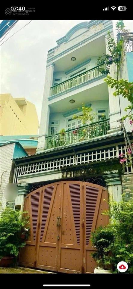 Nhà. bán sát công an p11 bình thạnh hẻm xe hơi nguyễn hồng phan văn trị 82 m2 4 tầng btct sân t