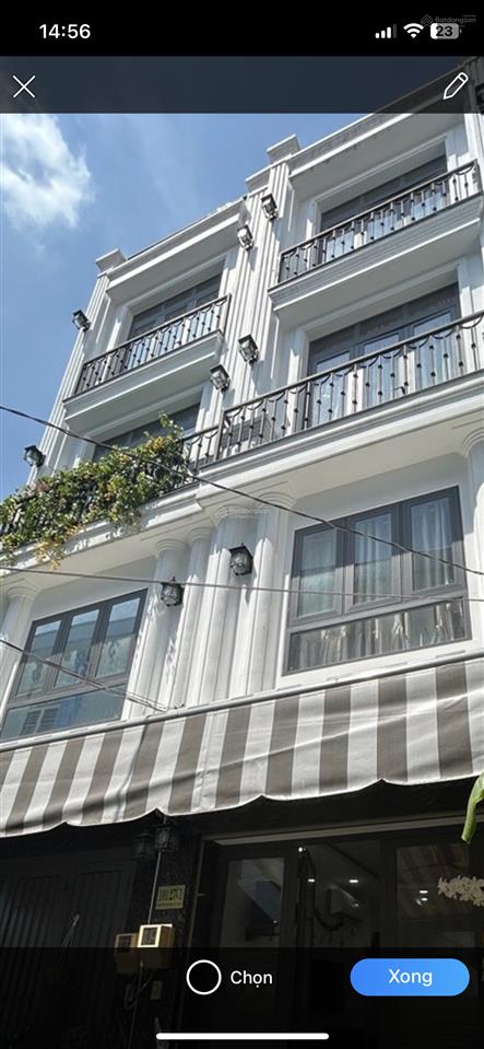 Nhà đẹp bình thạnh 52 m2  4 tầng 5 pn hẻm xe hơi  nguyễn văn đậu  hoàng hoa thám phan đăng lư
