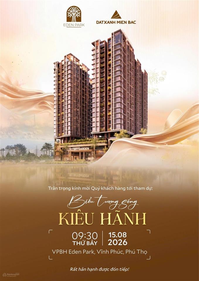 Chung cư eden park đặt chỗ sớm để nhận chiết khấu
