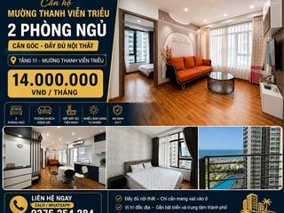 Chỉ 14 triệu/tháng căn góc 2pn mường thanh viễn triều, view biển đẹp
