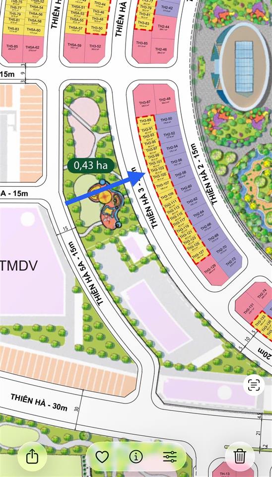 6 tỷ thiên hà 3 đối diện công viên lớn vị trí trung tâm phân khu cực hiếm quỹ căn ẩn sót lại