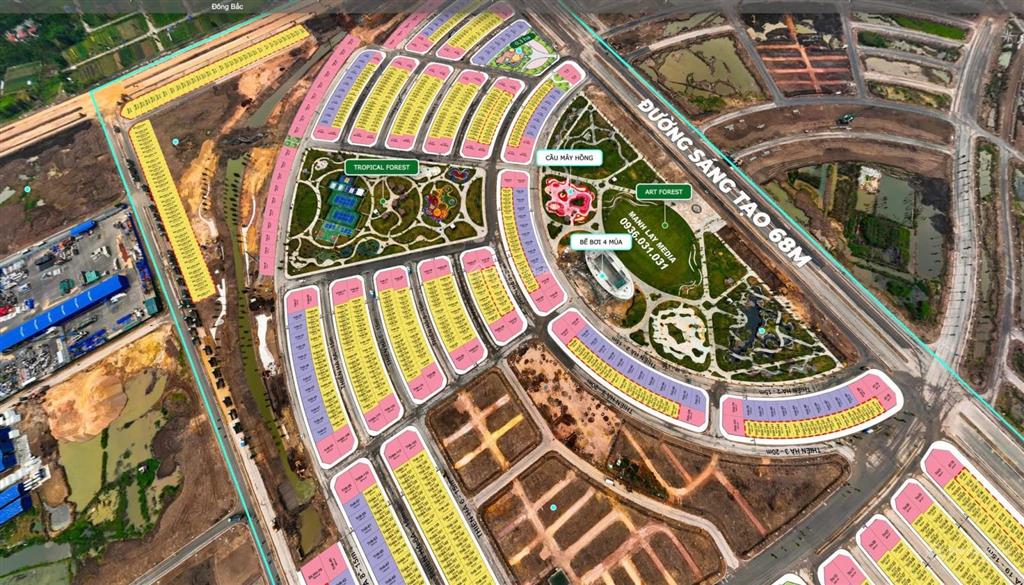 Từ 7tỷ mặt đường 30m đại lộ hoàng hôn xẻ khe giãn xây giá rẻ nhất thị trường ân hạn lãi 5 năm