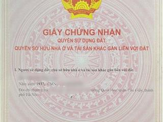 Bán đất tặng nhà đẹp 3 tầng cầu giấy 148,2m2, ô tô đỗ 10m, chủ nhà lớn tuổi bán về ở với con cháu