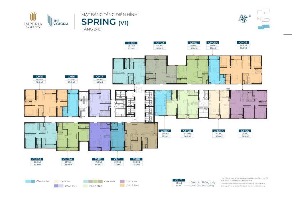Chính chủ bán căn 2pn 2wc 63m2 toà v1 tâng 1512a the victoria. giá 5 tỷ bao phí.  0985 123 ***