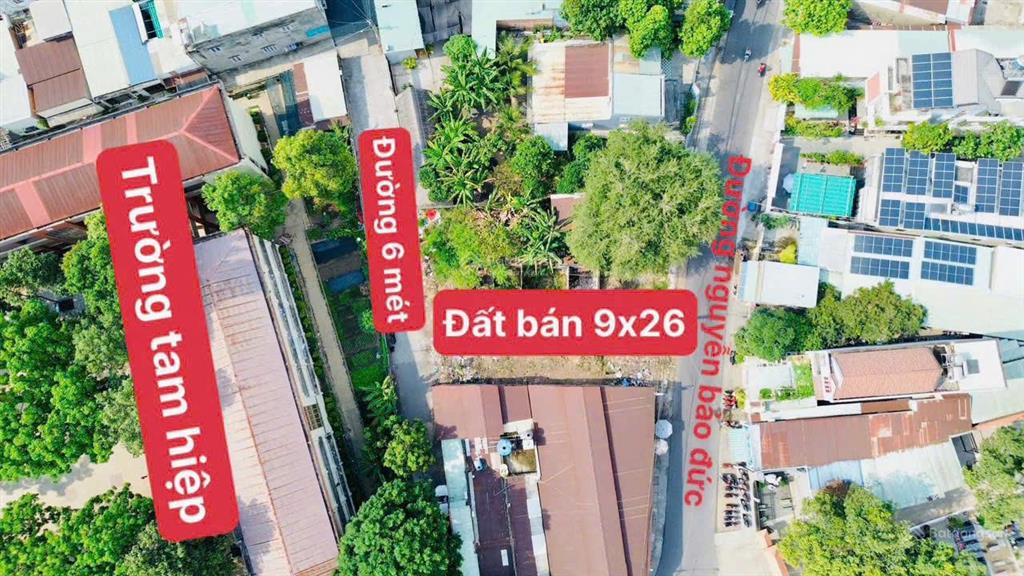 Giảm gần 2 tỷ! đất mặt tiền nguyễn bảo đức, tam hiệp, biên hòa 240m² 2 mặt tiền, chỉ 8,999 tỷ