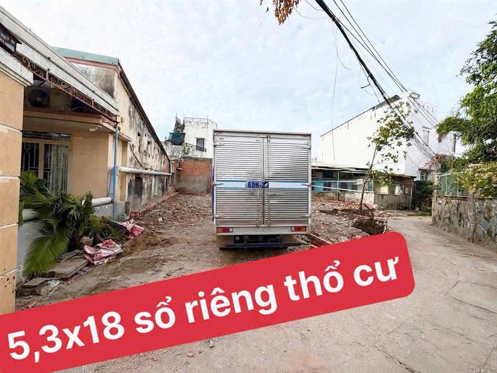 Đất trung tâm biên hòa gần co.opmart 5x18m sổ riêng giá chỉ hơn 2 tỷ