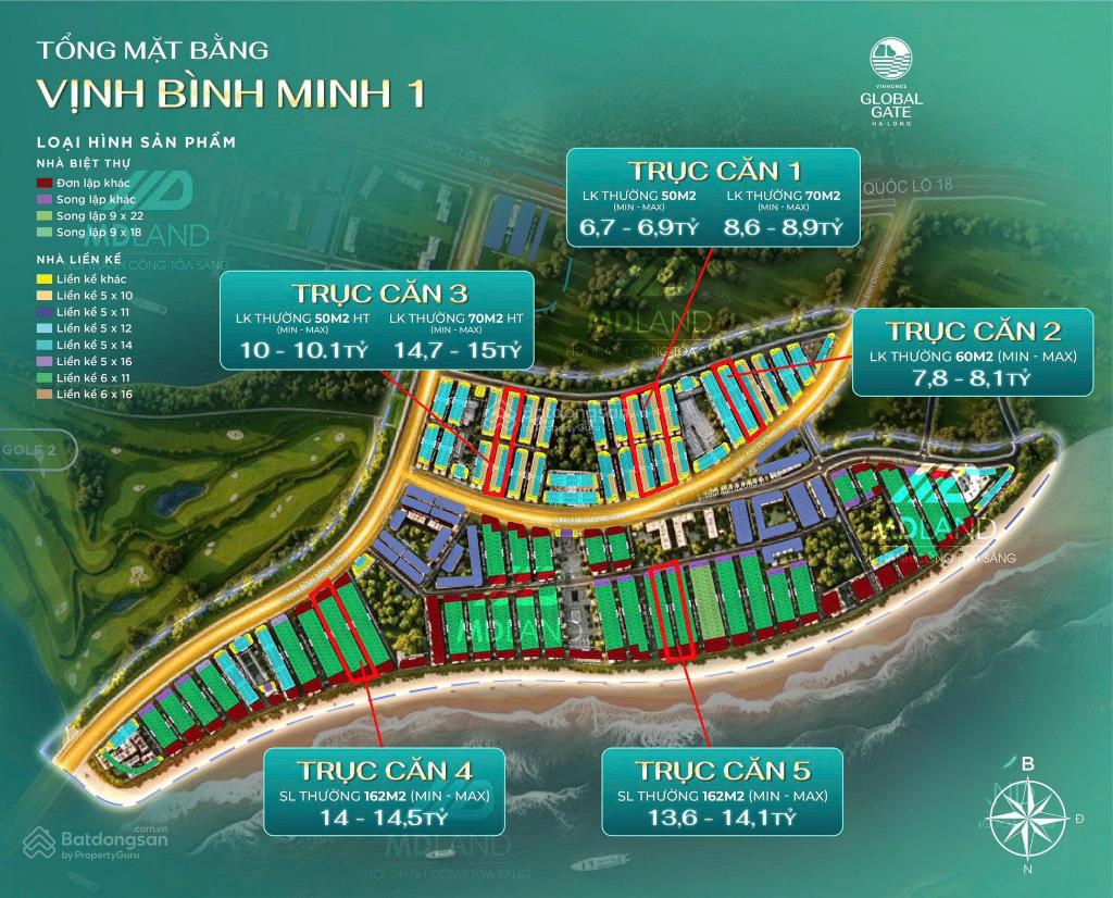 Độc quyền song lập 162m² mặt biển giá tốt nhất vinhomes global gate hạ long xanh