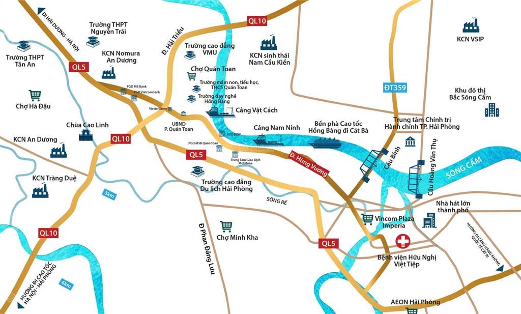 Cơ hội sở hữu nhà phố 5 tầng ngay trung tâm thành phố hải phòng