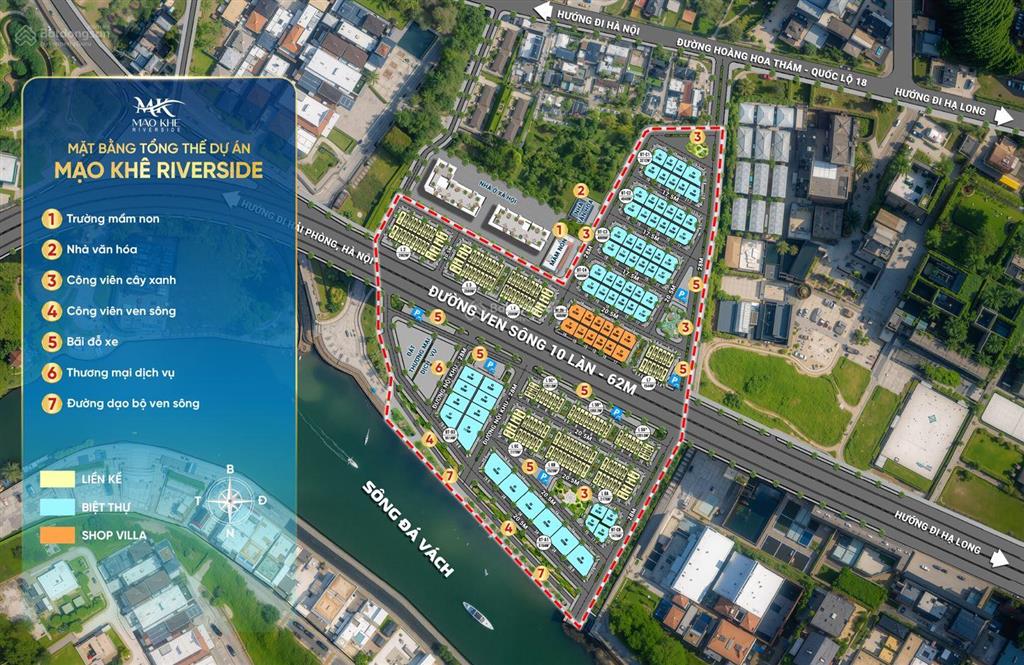 Mở bán đất nền có sổ trung tâm  dự án mạo khê riverside, quảng ninh. chiết khấu tới 19,5%