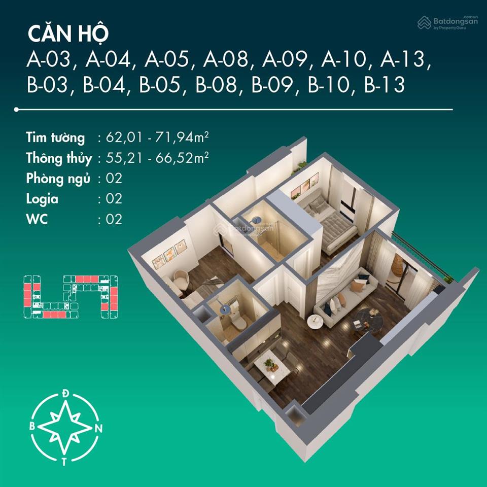 Căn 2pn rộng 67m2 benhill thuận giao  tổng giá 3,3 tỷ chỉ 20% nhận nhà ở ngay