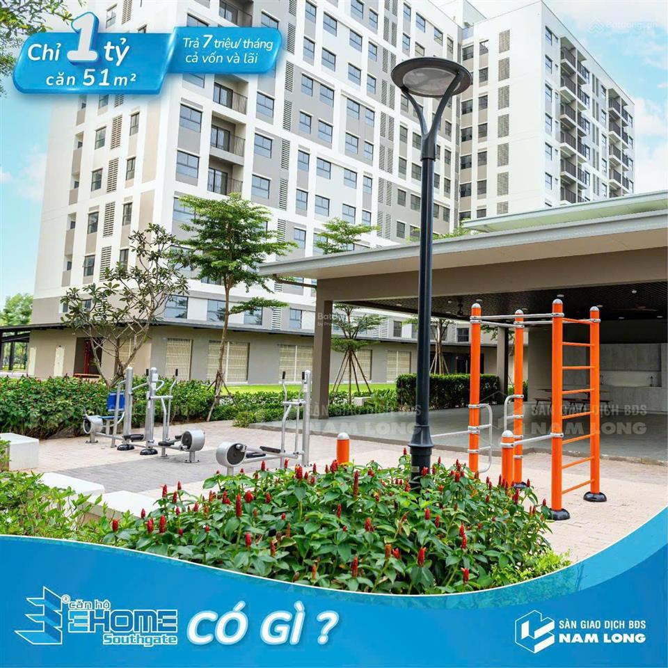 Cho thuê căn hộ ehome southgate kđt waterpoint nam long 51m2 nhà mới free pql giá 3tr  0914 922 ***