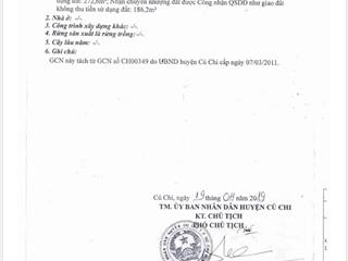 Chính chủ cần bán gấp đất mặt tiền bàu lách, xã phạm văn cội, củ chi.