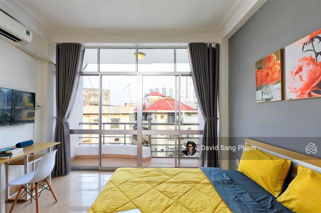 Phòng studio tại đường hoàng sa, tách bếp + nội thất cơ bản  giá 5,9 triệu, 35m2