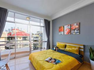 Phòng studio tại đường hoàng sa, tách bếp + nội thất cơ bản  giá 5,9 triệu, 35m2