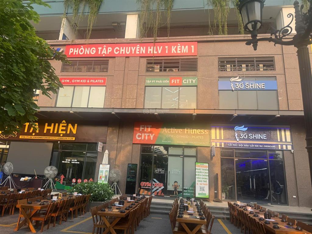 Bán shophouse 2 tầng chân đế zone 4 vinhomes smart citydt 1708m²mặt tiền rộngkinh doanh sầm uất