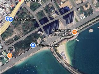Em nguyệt nha trang cần bán lô góc hiếm cách biển 200m sát bến du thuyền, giá 150tr/m2, dt 108m2