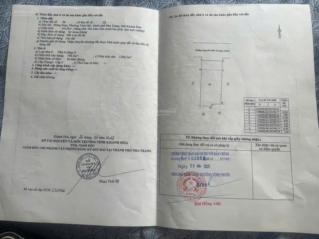 Em nguyệt nha trang cần bán khách sạn 7 tầng tại vĩnh hải, nha trang, 242,8m2, 60 tỷ