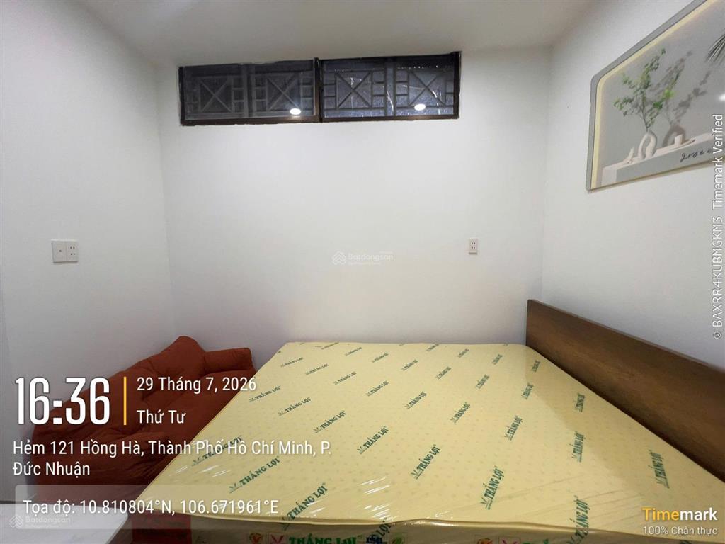 Cho thuê phòng hẻm 121 hồng hà nhà đầy đủ tiện nghi 7 triệu 35m2 vào ở ngay an ninh sạch sẽ