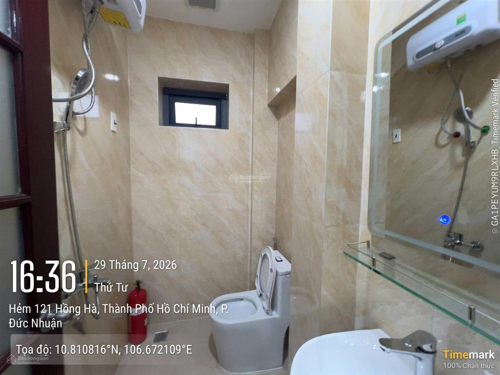 Cho thuê căn hộ mini 35m2 7 triệu gần công viên gia định hẻm 121 hồng hà an ninh đầy đủ nội thất