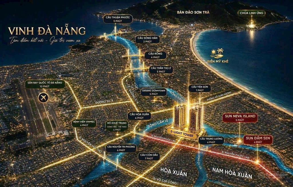 Mở bán ch hướng đông nam slight tower 2pn, 3,68 tỷ, view sông hàn biển mỹ khê, sở hữu lâu dài