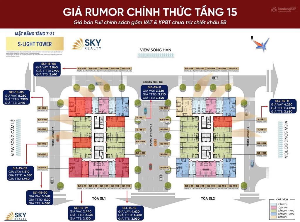 Mở bán ch hướng đông nam slight tower 2pn, 3,68 tỷ, view sông hàn biển mỹ khê, sở hữu lâu dài