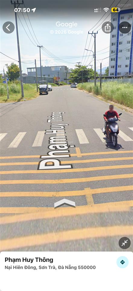 Bán đất tại phạm huy thông, nại hiên đông, sơn trà, đà nẵng, giá ưu đãi 26,5 tỷ, 312m2