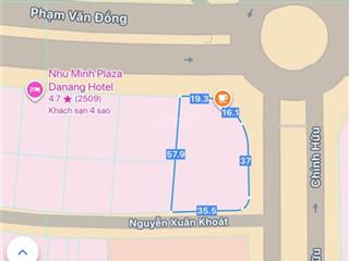 Chính chủ cần cho thuê lô góc hai mặt tiền phạm văn đồng  chính hữu  sơn trà  đà nẵng