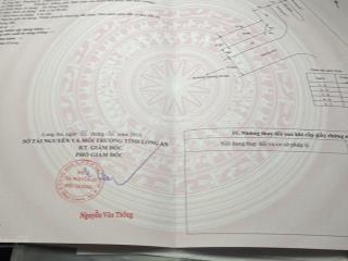 Bán nền góc 2 mặt tiền đối diện khu đô thị lavilla trần anh , cách aeon tân an chỉ 300met