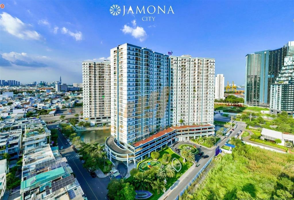 Bán căn hộ jamona city 73m2  2pn có nội thất, view sông thoáng mát, sổ hồng, giá 3,x tỷ