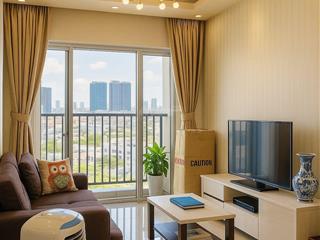 Bán căn hộ jamona city full nội thất,tầng cao căn góc view đẹp hướng về quận 1 2 pn 2wc 73m2