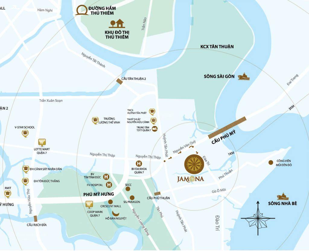 Bán căn hộ jamona city đào trí full nội thất, view thoáng tầng cao dt 73 m2 2 pn 2wc sổ hồng riêng