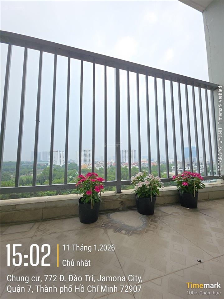 Bán căn hộ jamona city đào trí full nội thất, view thoảng tầng cao dt 73m2 2pn 2wc sổ hồng riêng
