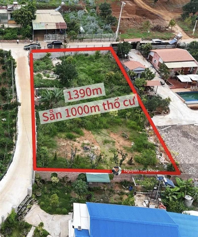 1390m2 có 1000m2 7,6 tỷ đất xd tà nung, phường cam ly, thành phố đà lạt