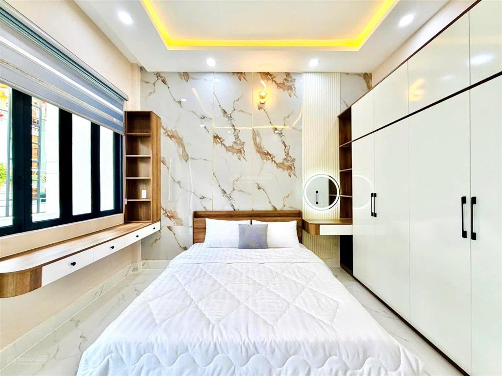 44m² hẻm 499 quang trung đối diện ubnd gv nhà mới 2 tầng  hẻm 3,5m thông giá 4 tỷ 9 tặng nội thất
