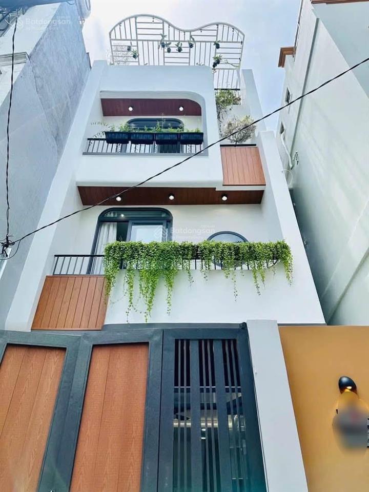 Nhà xây mới 100% tặng full nội thất nguyễn văn công, p3, gv với 4 tầng lầu dt 44m2 giá 7,3 tỷ