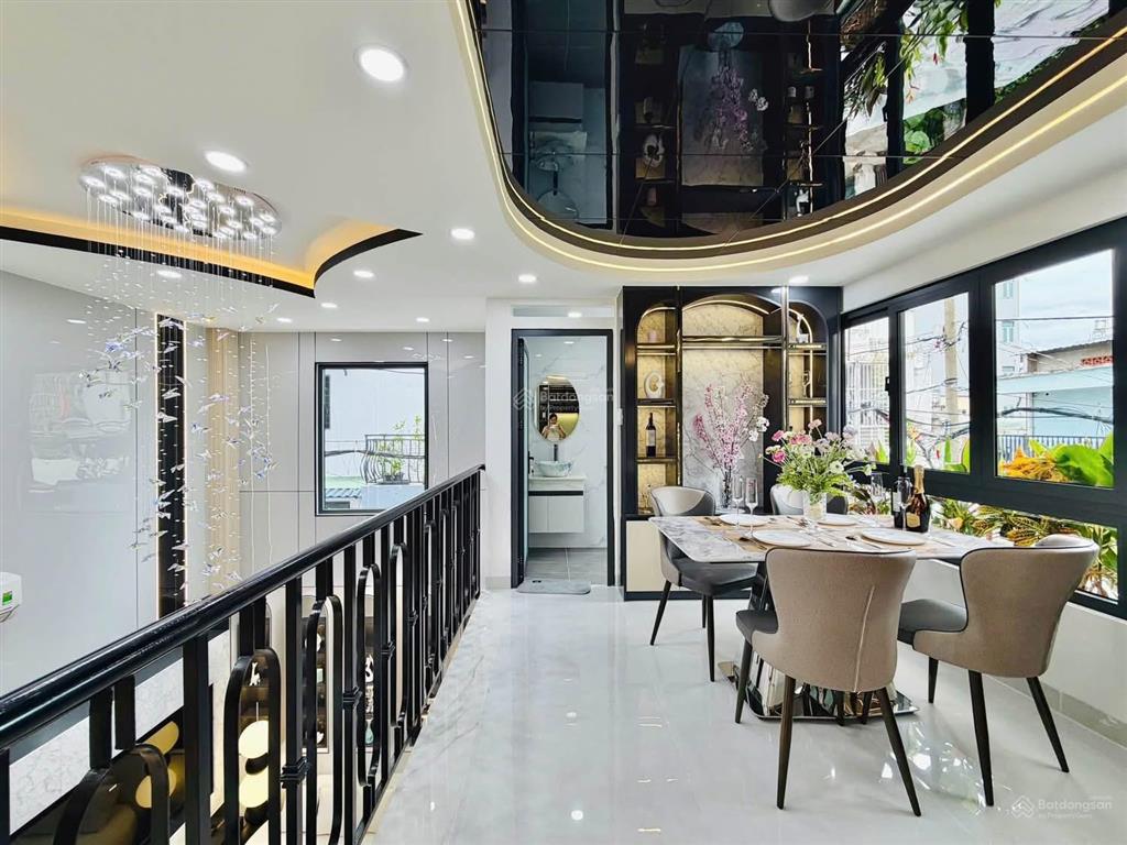 Căn góc 2 mặt tiền xây mới 100%  76m2  nguyễn văn lượng, gò vấp  với 5 tầng  giá 8 tỷ 6