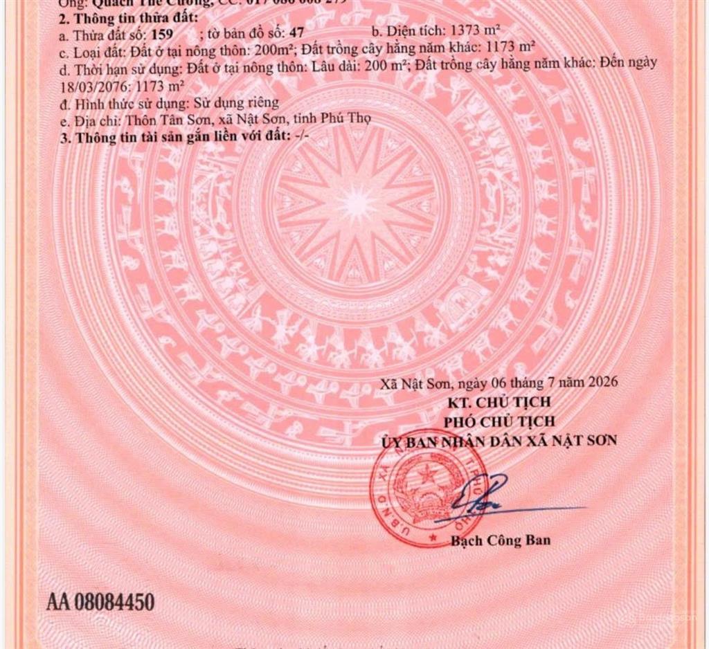 Chính chủ cần bán lô đất tại kim bôi  hoà bình cũ