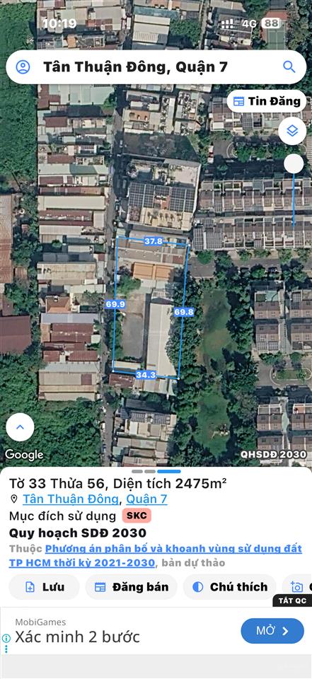 Chính chủ bán kho xưởng quận 7  dt 2.475m²  mt 70m đang cho phim trường và shopee thuê ổn định