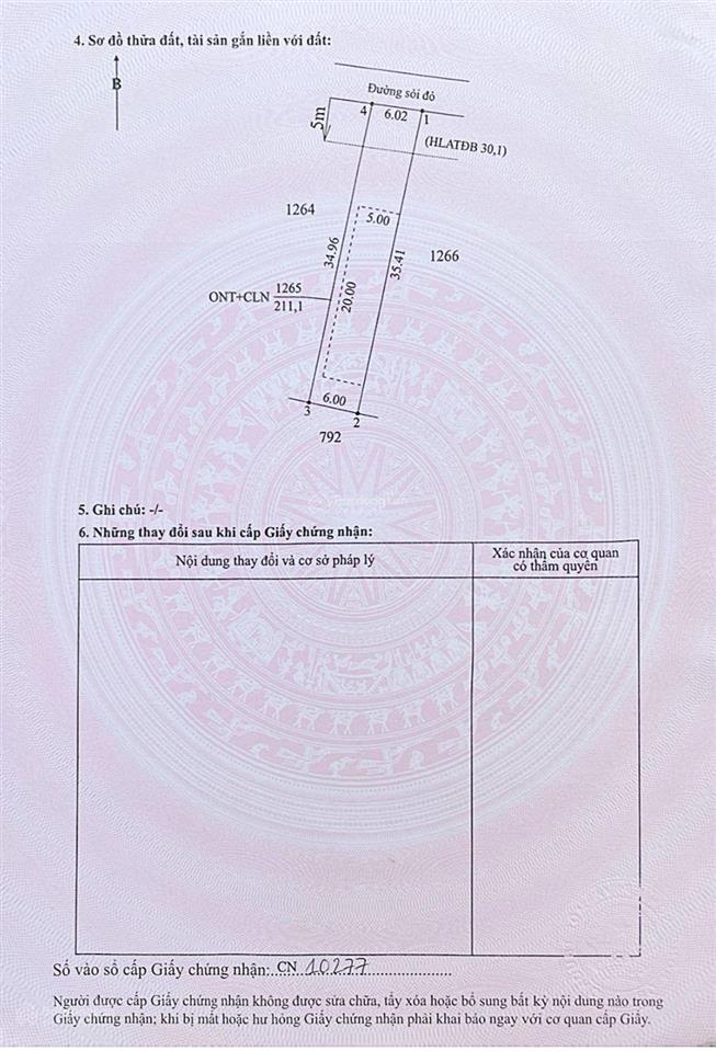 Bán lô đất nền giá 450tr, gần trường tiểu học minh thạnh 6*35m thổ cư 100m2, đường xe hơi
