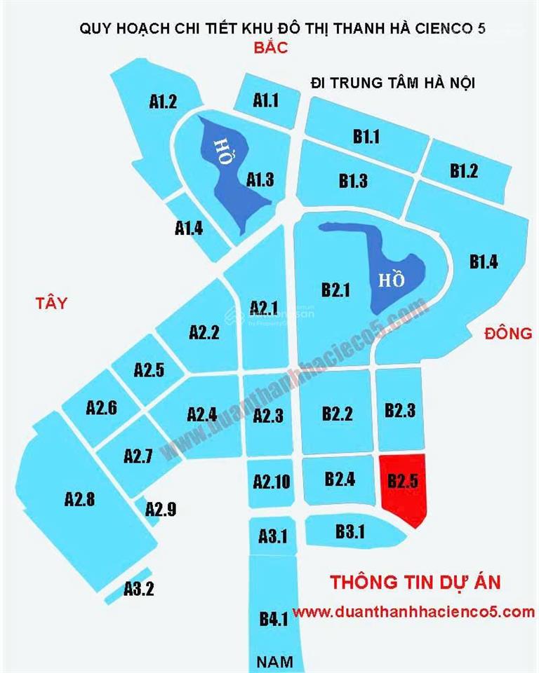 Bán nhà khu biệt thự ở khu đô thị thanh hà  cienco 5