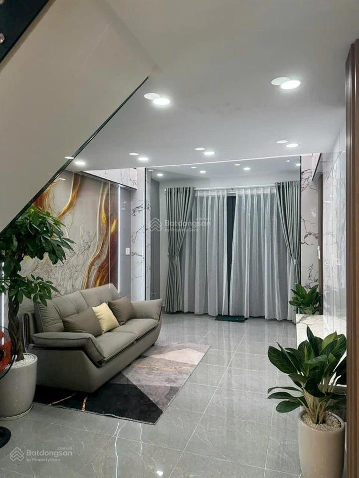 Nhà 4 tầng  bà hom  gần cư xá phú lâm b  tặng nội thất  hẻm thông  sổ hoàn công