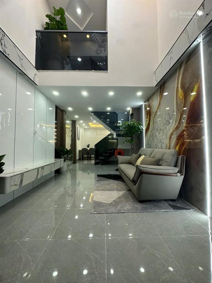 Nhà 4 tầng  bà hom  gần cư xá phú lâm b  tặng nội thất  hẻm thông  sổ hoàn công