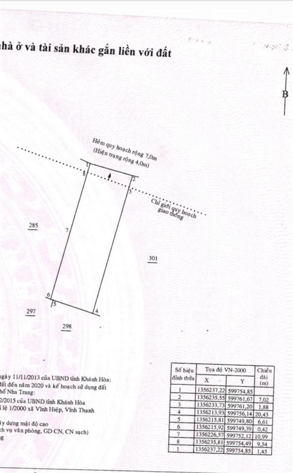 Bán nhà đường lương định của 156m2 nhà 1 trệt 1 gác lửng mặt tiền 7m, ngõ ô tô 3m.