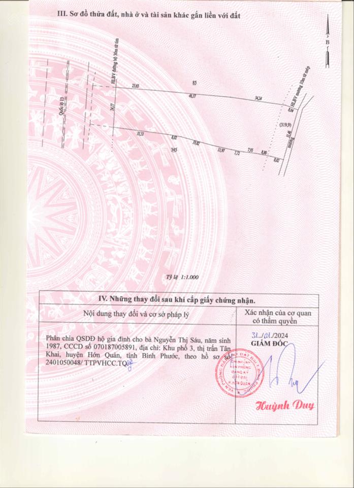 Chính chủ bán đất mt ql13, tt tân khai, hớn quản  5.679 m  phù hợp kinh doanh, kho xưởng