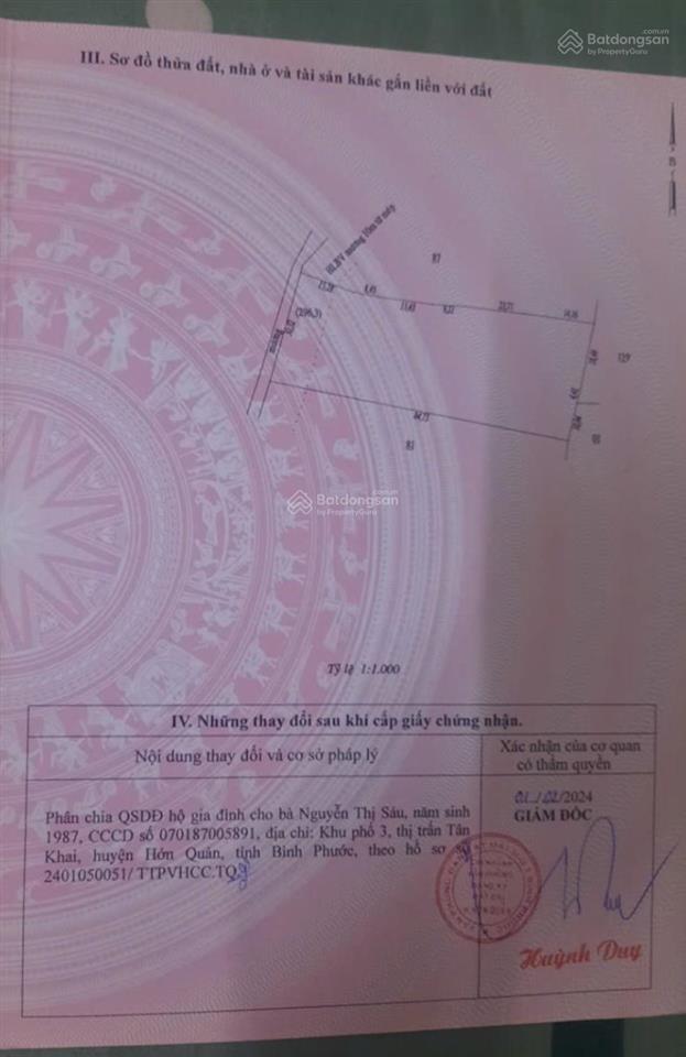 Chính chủ bán đất mt ql13, tt tân khai, hớn quản  5.679 m  phù hợp kinh doanh, kho xưởng