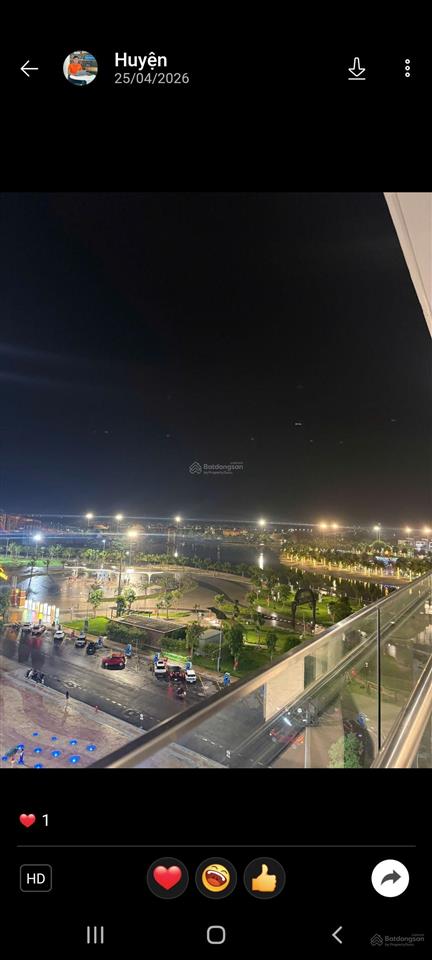 Bán ch 2pn, 2wc, 72m2 tại os107.09, the opus one  vinhomes grand park, 7 tỷ vnd, view đẹp